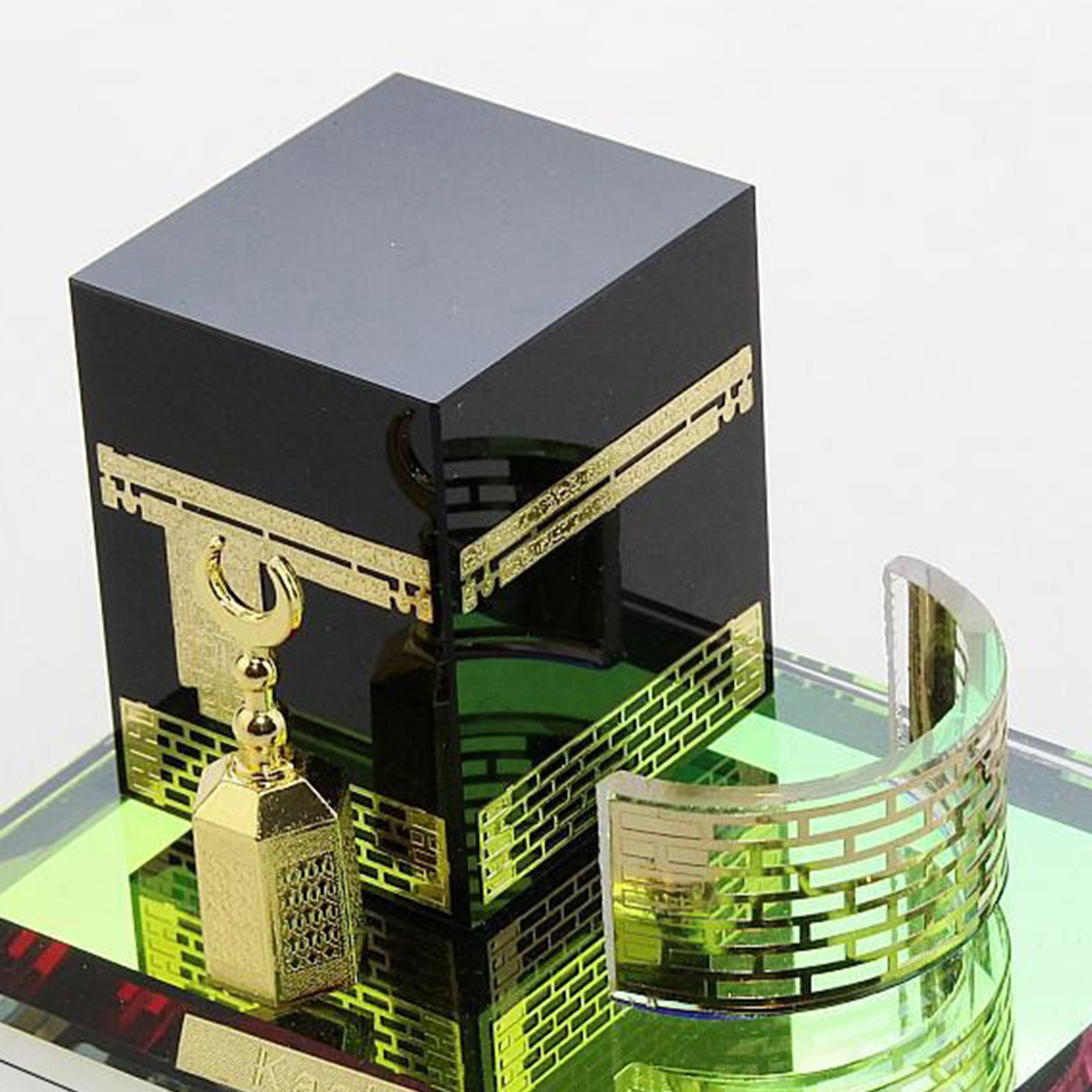 Islamic Miniature Architecture Model Table Muslim Kaaba Model Home Bedroom Decor Crafts
