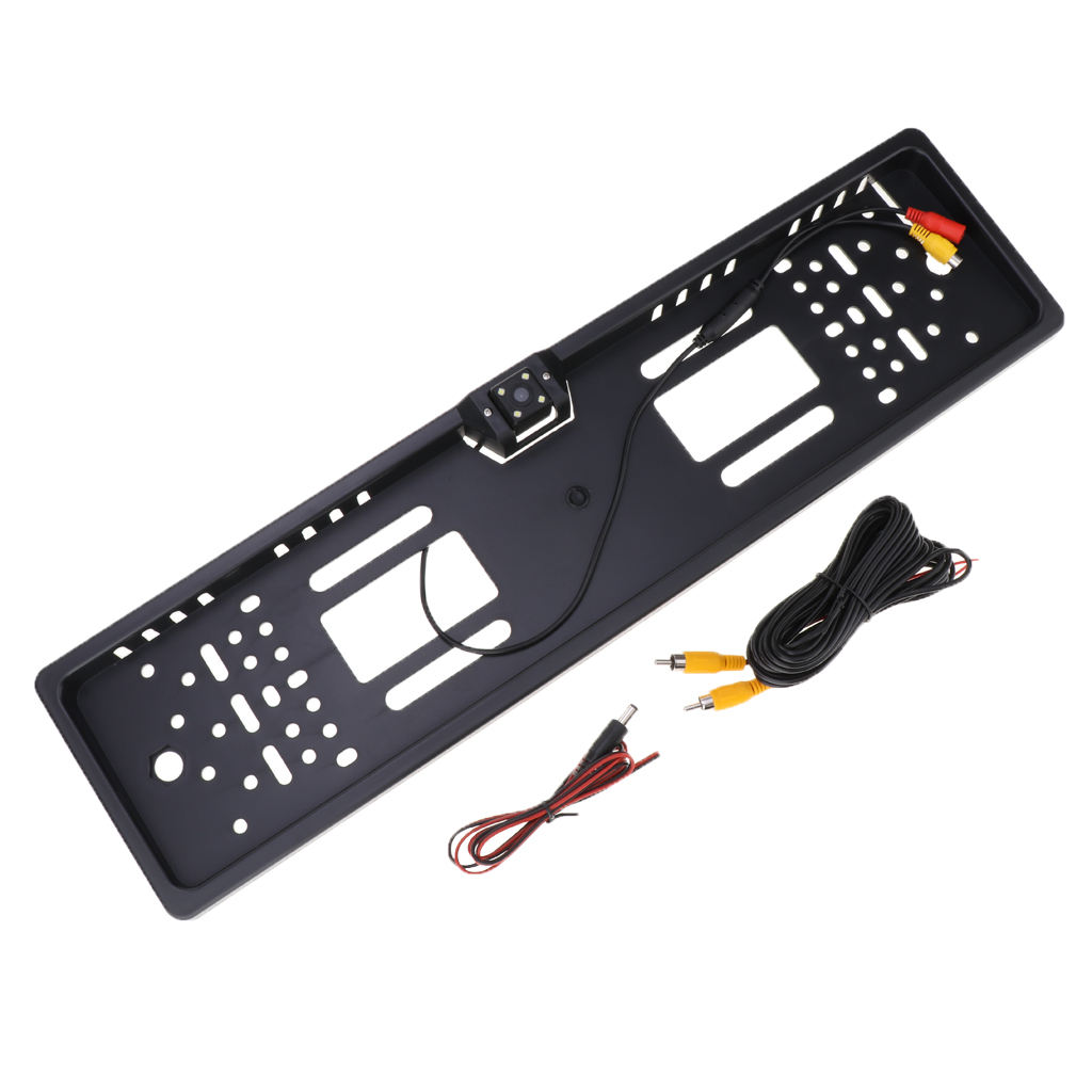 Wireless EU European EU License Plate Frame Reverse Backup Camera Set Kit