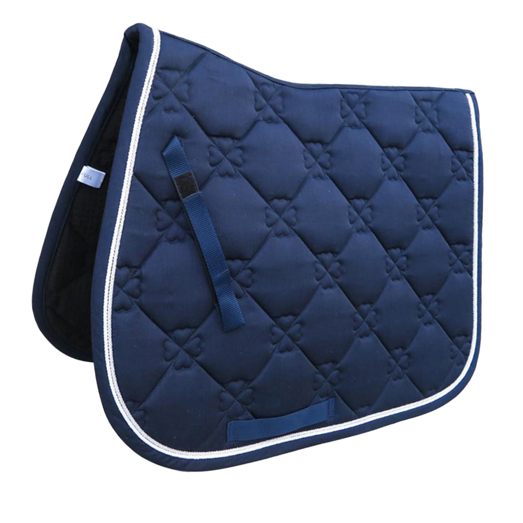 English Horse Saddle Pad Pony Jumping Show Saddle Pad Horse Half Saddle Blanket Pad Cover Anti-Slip Horse Riding Saddle Pad