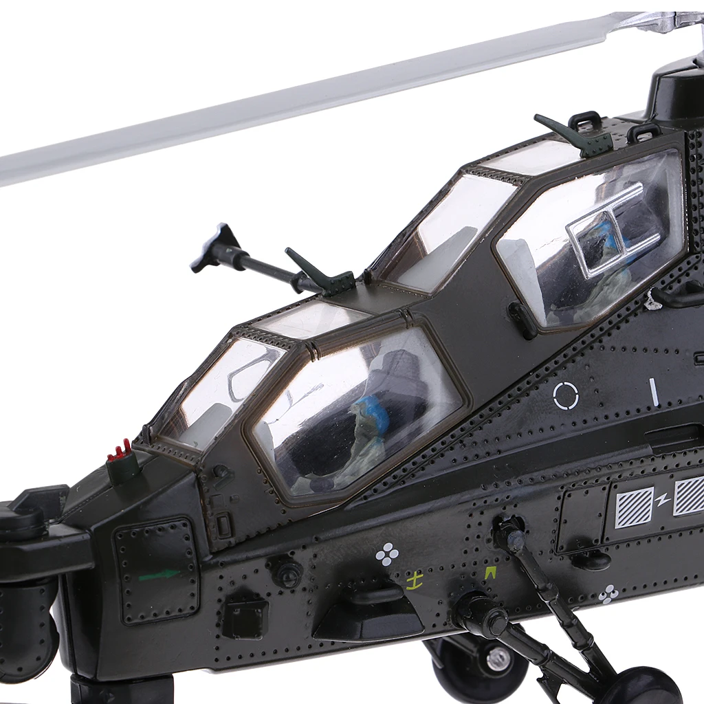 Chinese CAIC Z-10 Helicopter 1:48 Scale Diecast Aircraft Display Model with Stand for Decoration or Gift