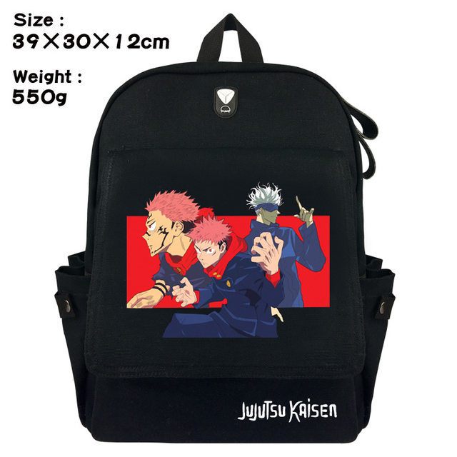 Jujutsu Kaisen anime printed school bag men and women shoulder anime  backpack student large-capacity outdoor leisure travel bag