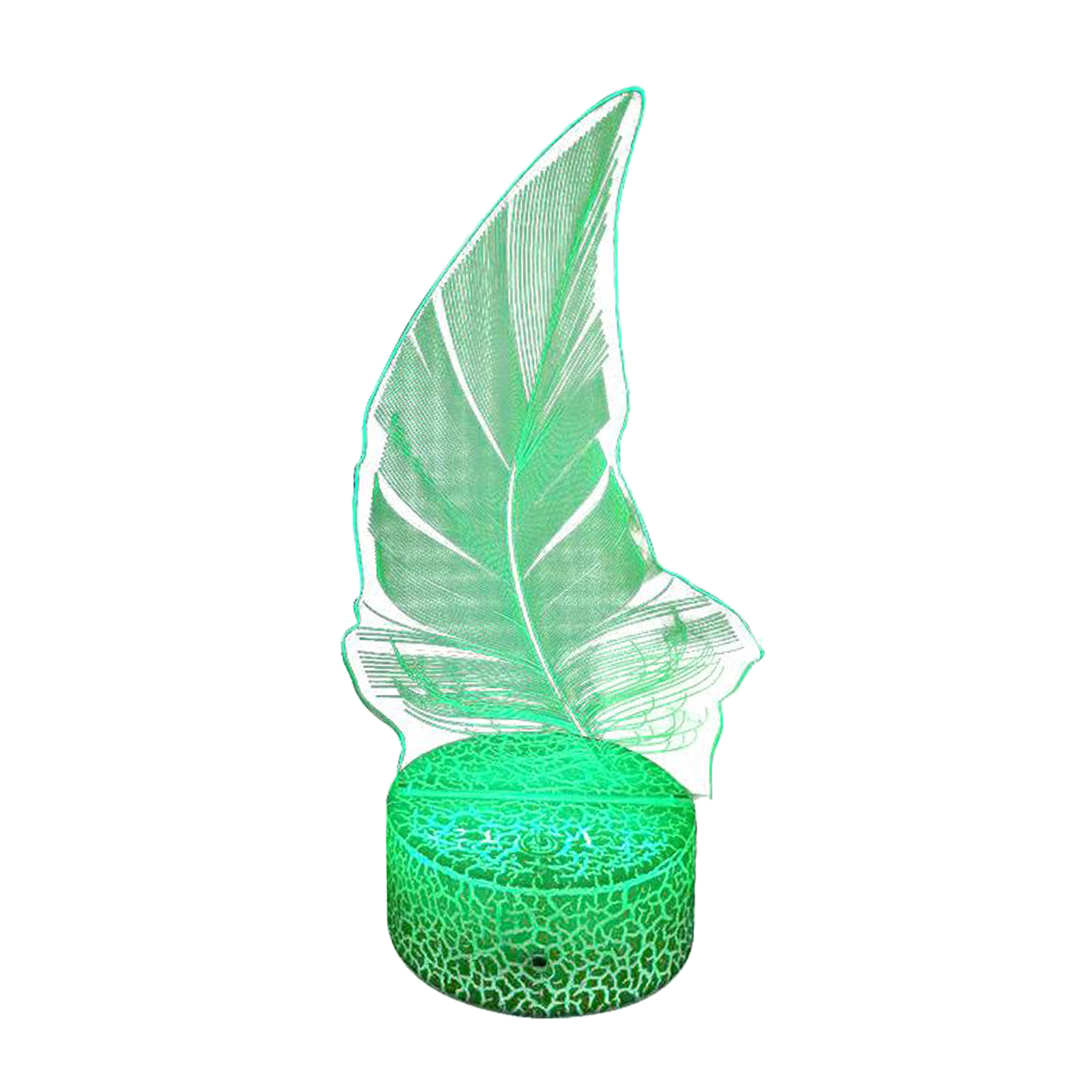 Plant Night Light 3D Illusion Lamp, USB LED Desk Table Lamp 7 Color Changing Touch Sensor Nightlight for Kids Birthday Gifts
