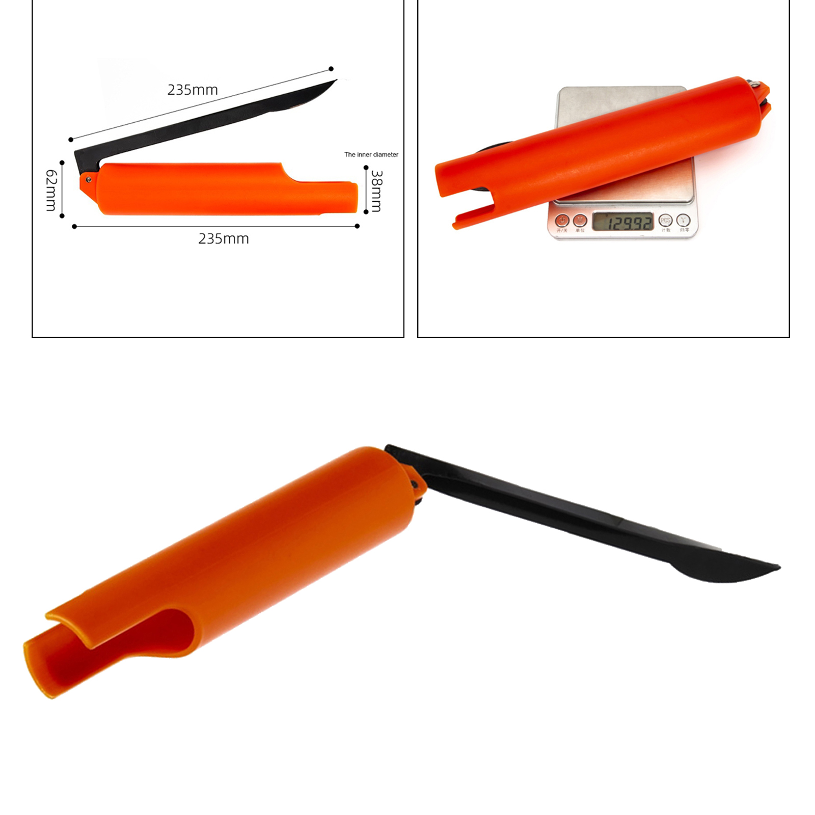 Large Foldable Fishing Rod Pole Holder Ground Support Stand Pole Stand