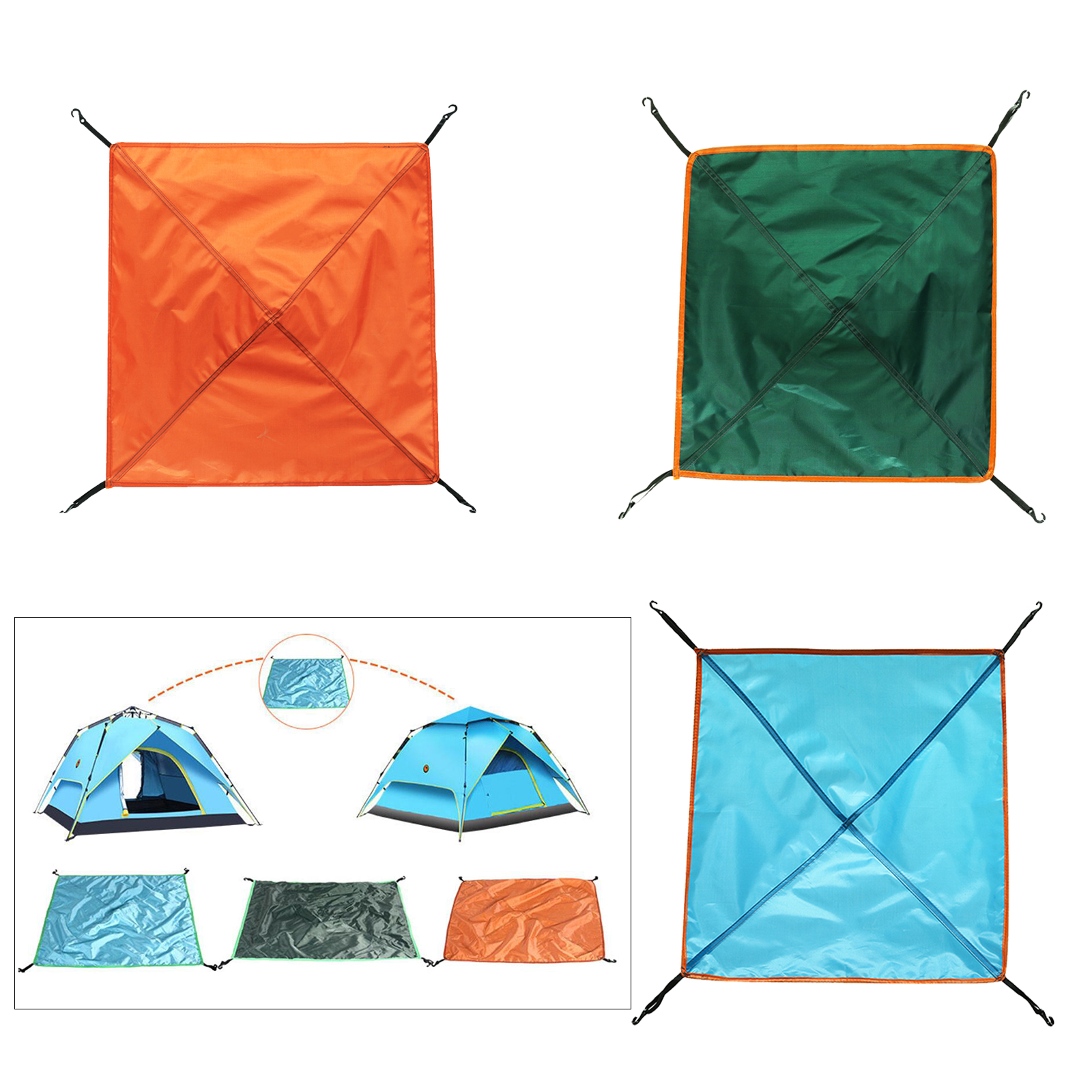 Awning Waterproof Tarp Tent Shade Ultralight Garden Canopy Sunshade Outdoor Camping Hammock Rain Fly Beach Sun Shelter