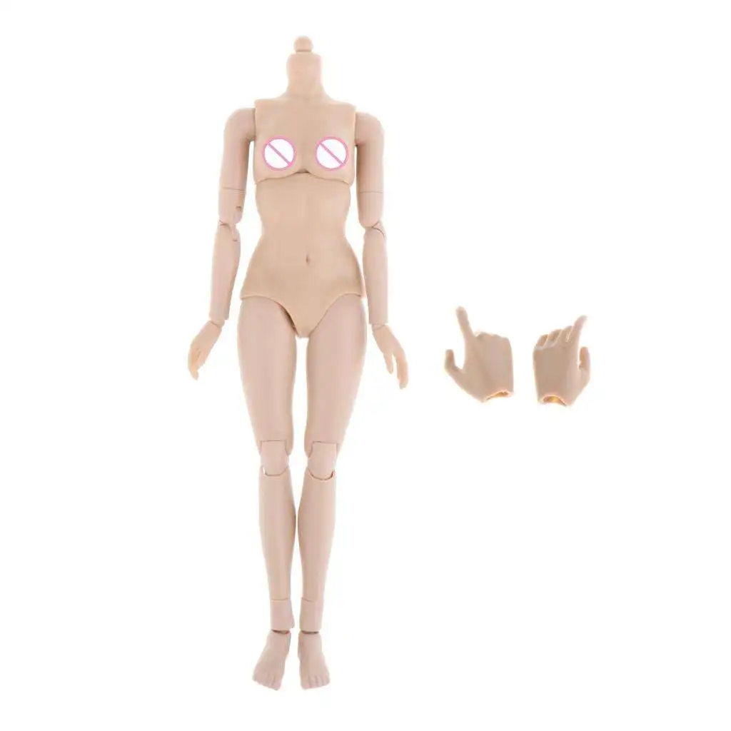 1/6 Scale 10 Inches Female Body Model Super Flexible Synthetic Human Women Body Action Figure Figurine
