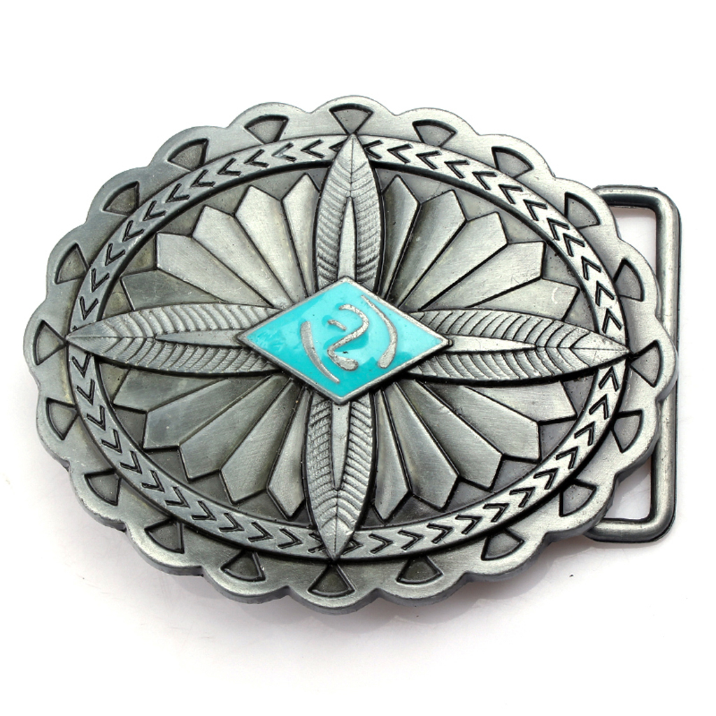 Exotic Buckle Men Western Cowboy Cool Vintage Indian Totem Retro Belt Buckle
