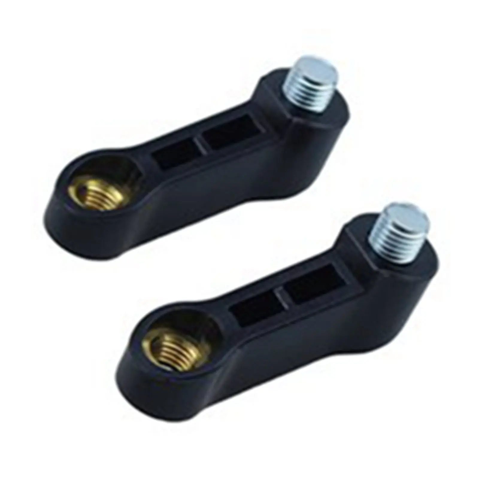 2 Pcs 10mm Motorcycle Rear View Mirror Mount Riser Extender Adapter Black high reliability and high performance