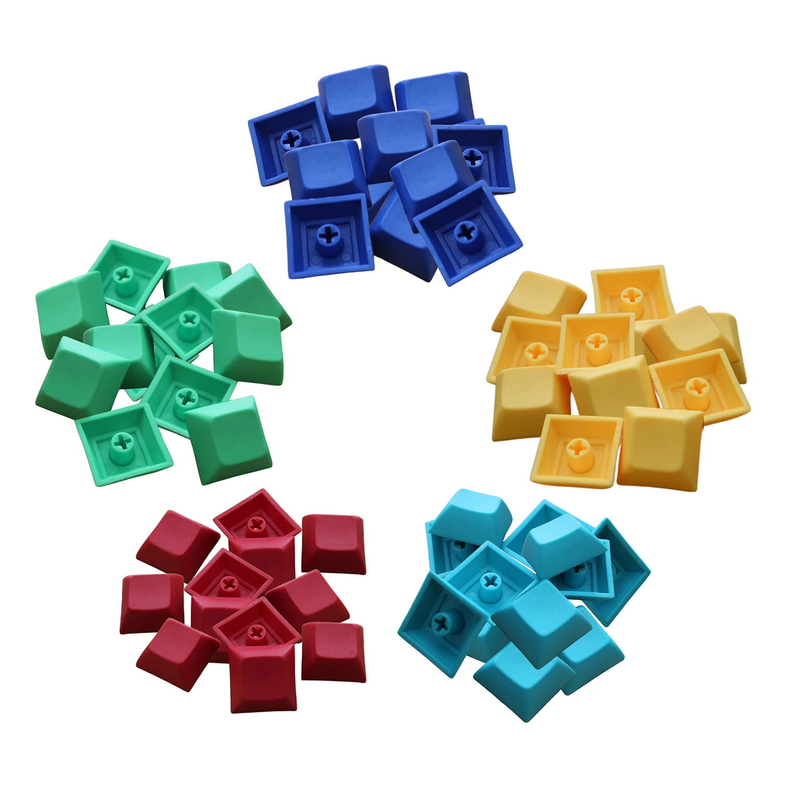 12pcs PBT DSA Keycaps Blank for MX Switches Mechanical Keyboard Lake Blue