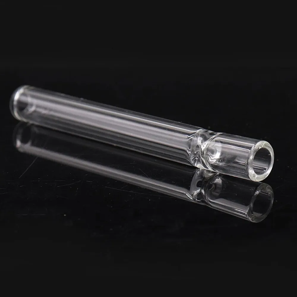 CLEAR GLASS TOKER TOBACCO PIPE  8" X 4-1/2" Herbs One Smoking Bowl Hitter Glass 