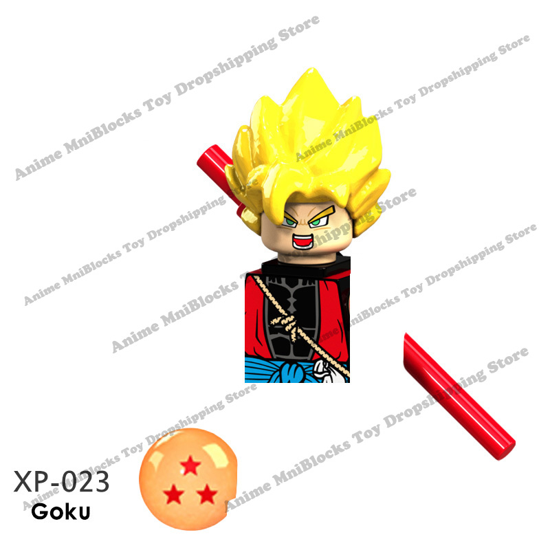 XP021-026 Single Sale Dragon Ball Z Building Blocks mini Anime Goku Action toy Figure Assemble bricks toys for children gifts