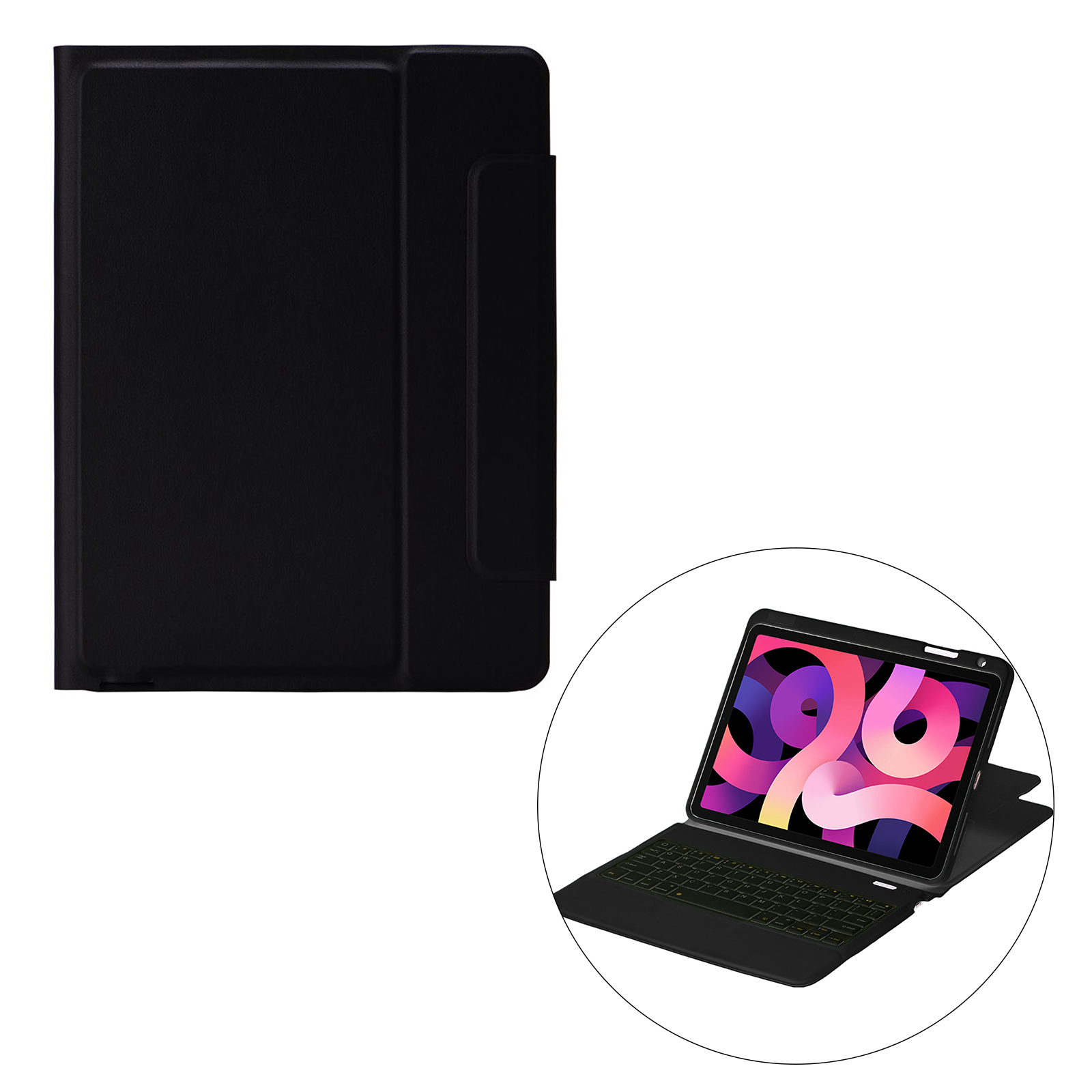 Slim Bluetooth Keyboard w/ Case Full Protection for iPad 10.5 2019 Pro 10.5 10.2 2019 2020 Anti-slip Grooves Travel