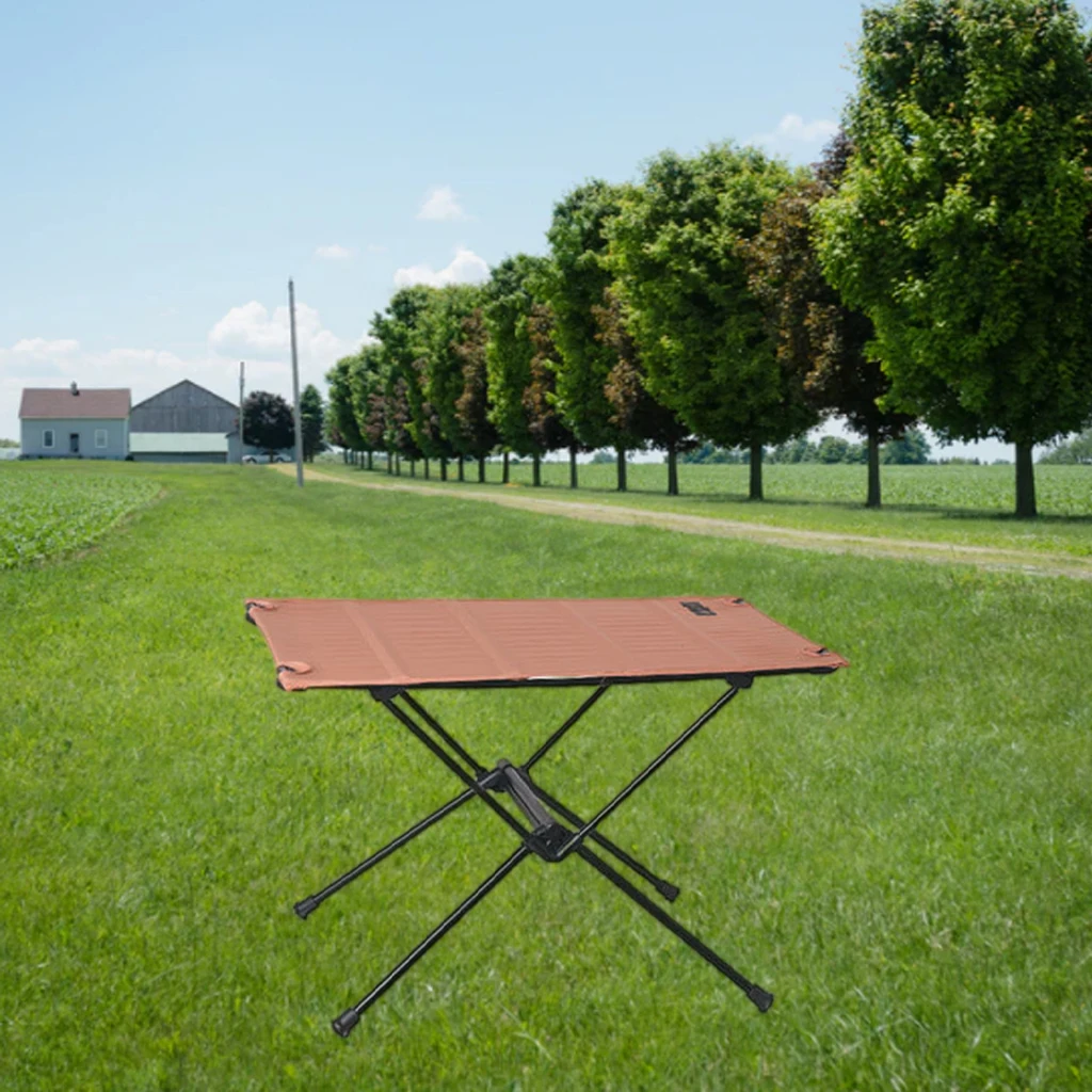 Lightweight Collapsible Aluminum Portable Roll Up Outdoor Folding Camping Table Patio Foldable Picnic Table