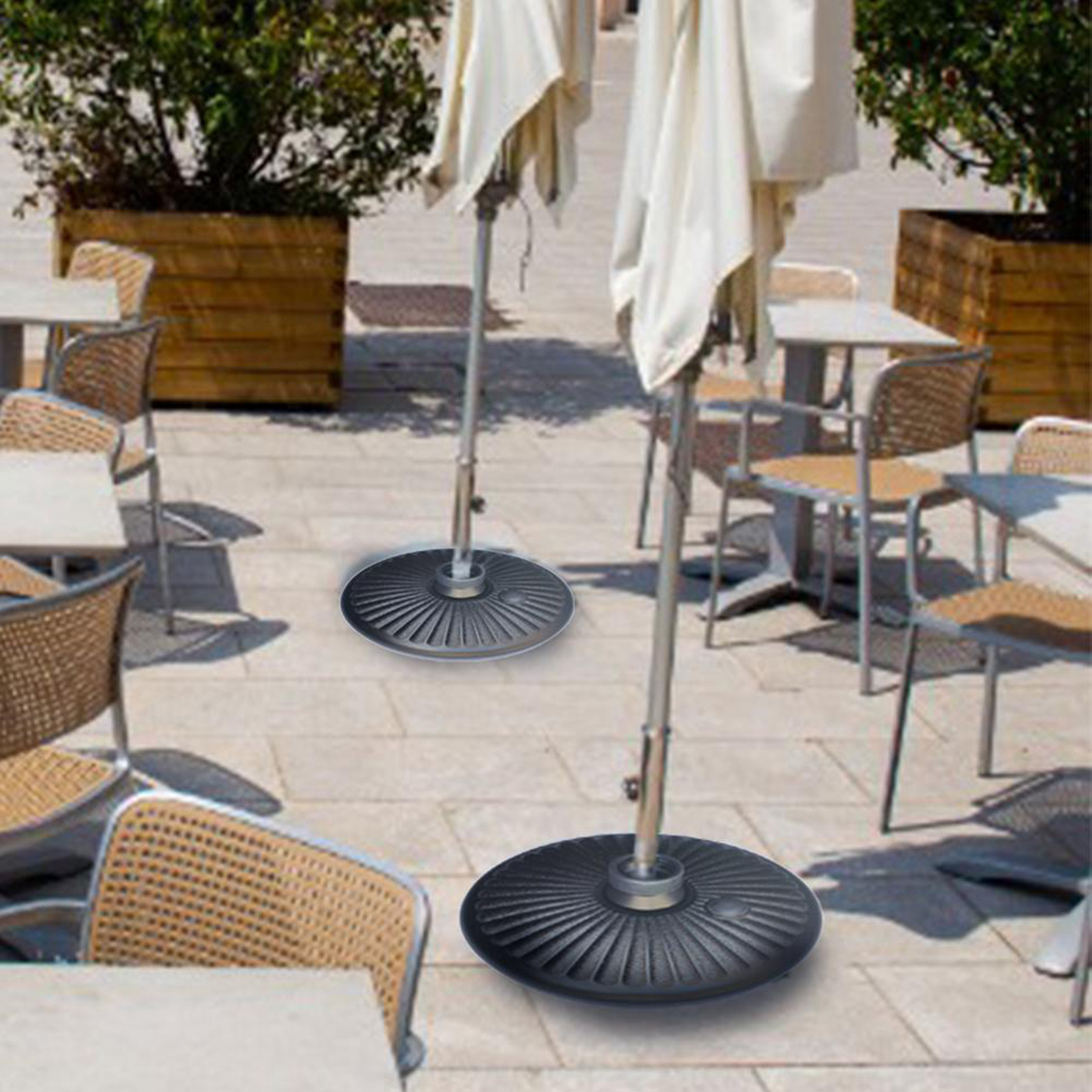 Detachable Umbrella Base Large Opening for Sand Fillable Umbrella Stand Holders for Outdoor Patio Umbrellas Accessories