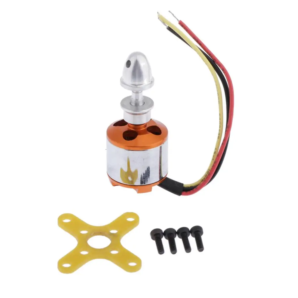 A1510 2200kv Brushless Outrunner Motor 13T for RC Aircraft KK Quadcopter Racing Drone