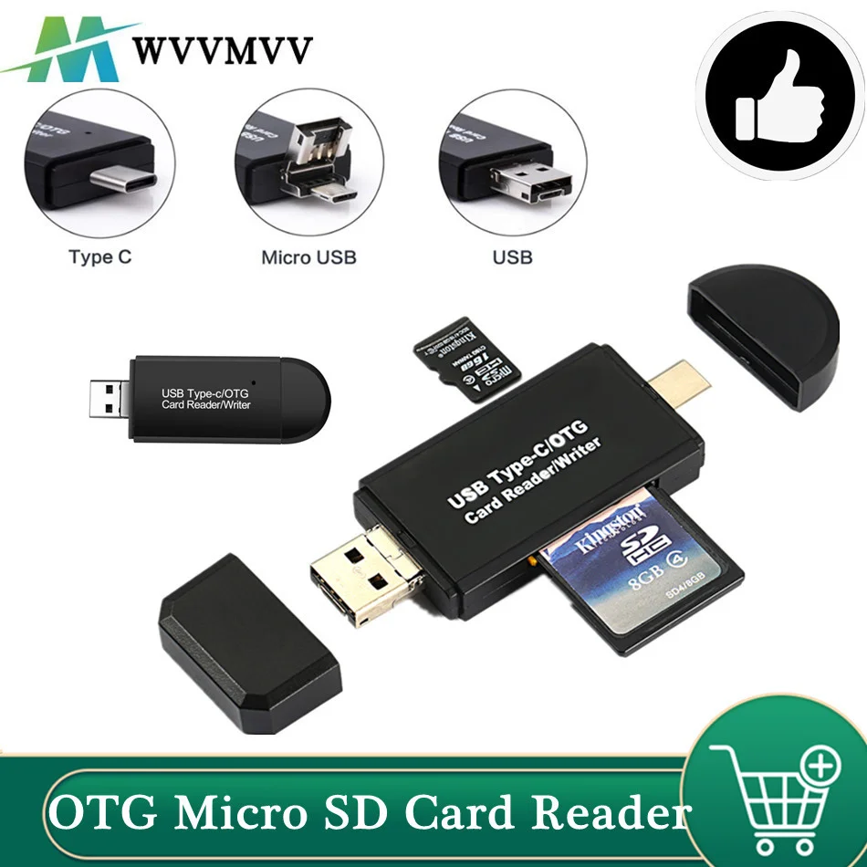 udbytte Post Lærerens dag Usb 2.0 Micro Sd Card Reader Otg Adapter | Reader Memories Micro Sd Usb -  Otg Micro - Aliexpress