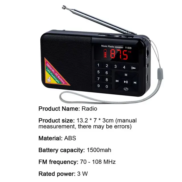 Ultra Mini radio FM de bolsillo N-500 con la luz de discoteca, - China Radio  y Mini Radio precio