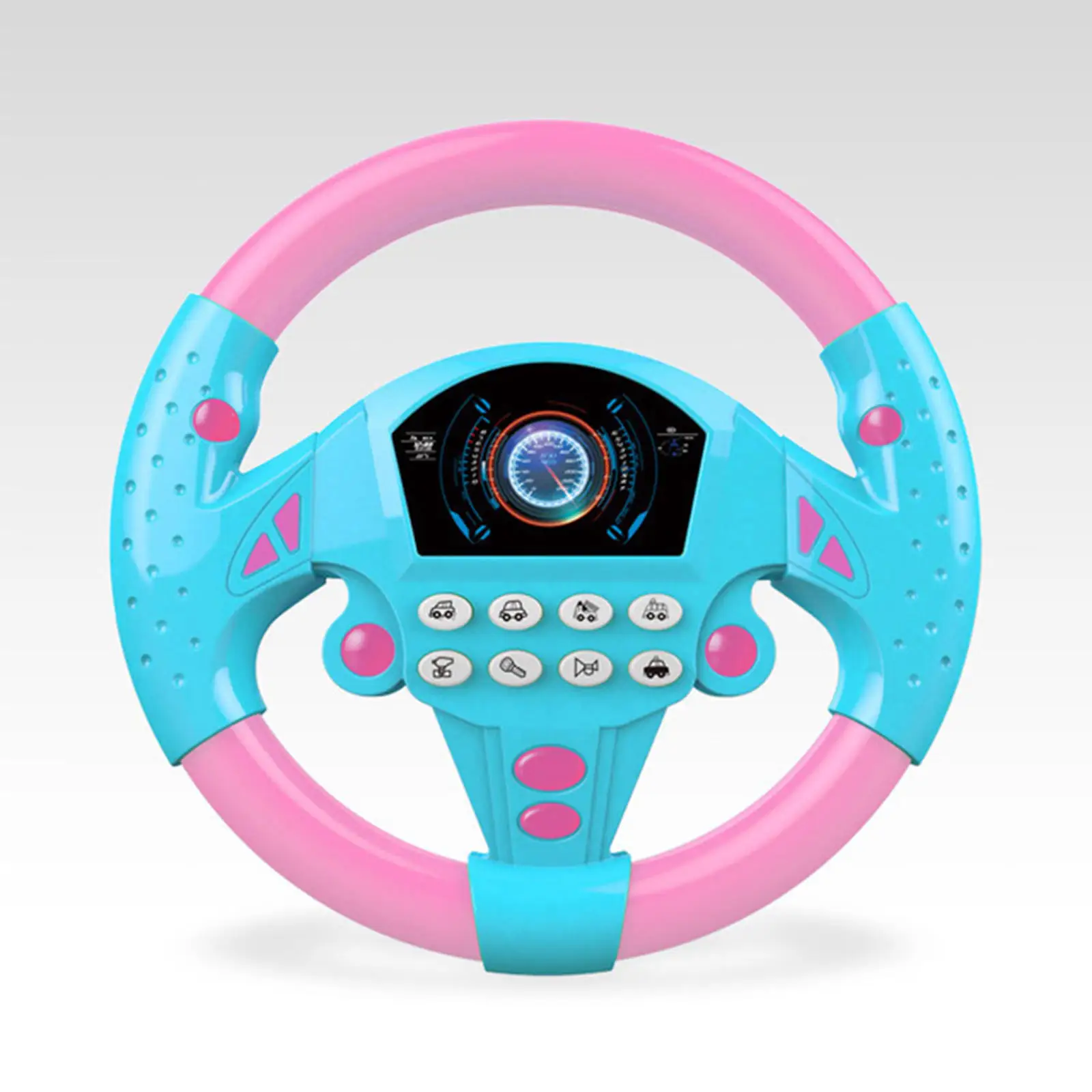 Steering Wheel Toy Develop Imaginatin Adsorption Small Wheel Toy for Baby Carriage Driver