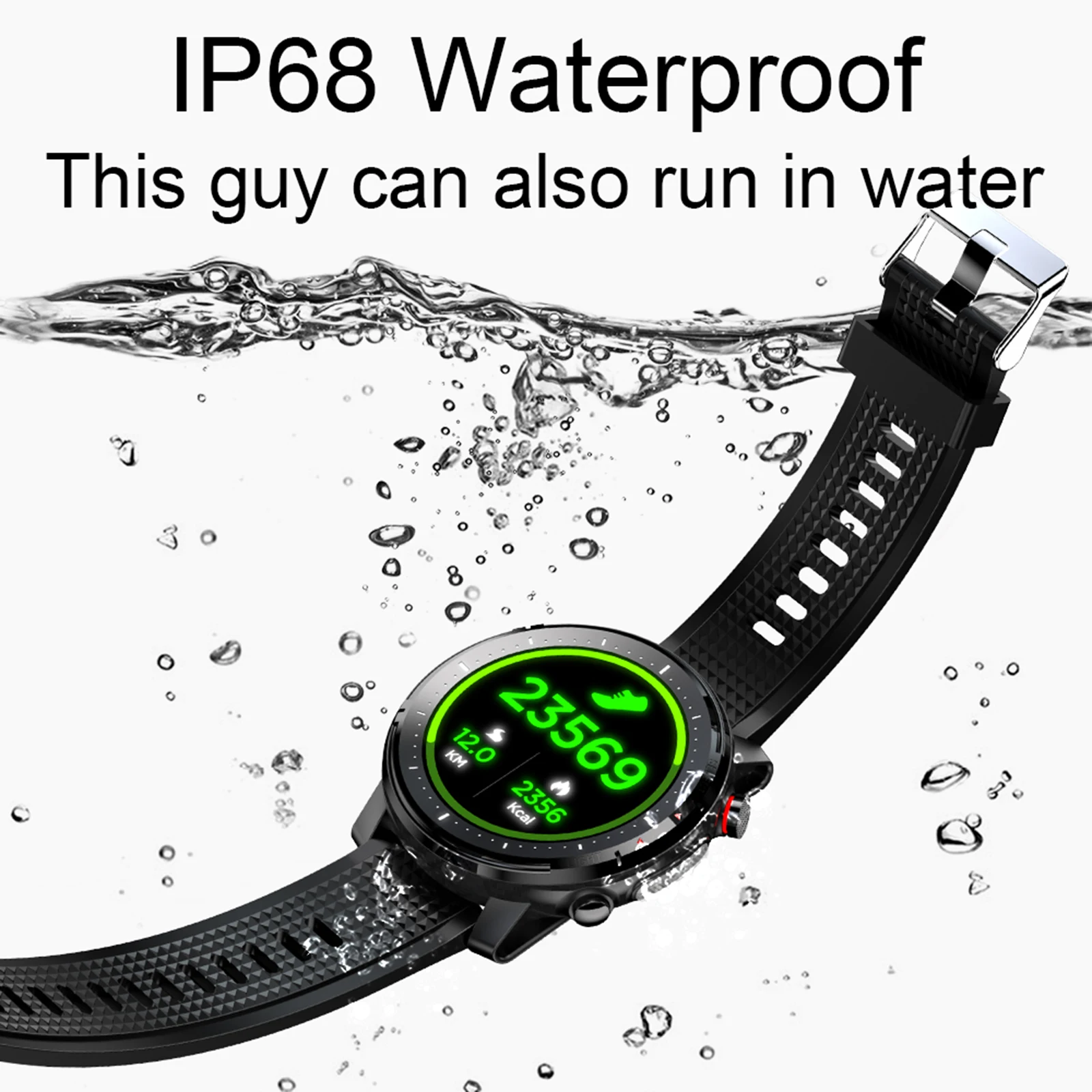 L15 Smart watch Blood pressure monitor IP68 Waterproof Fitness Tracker