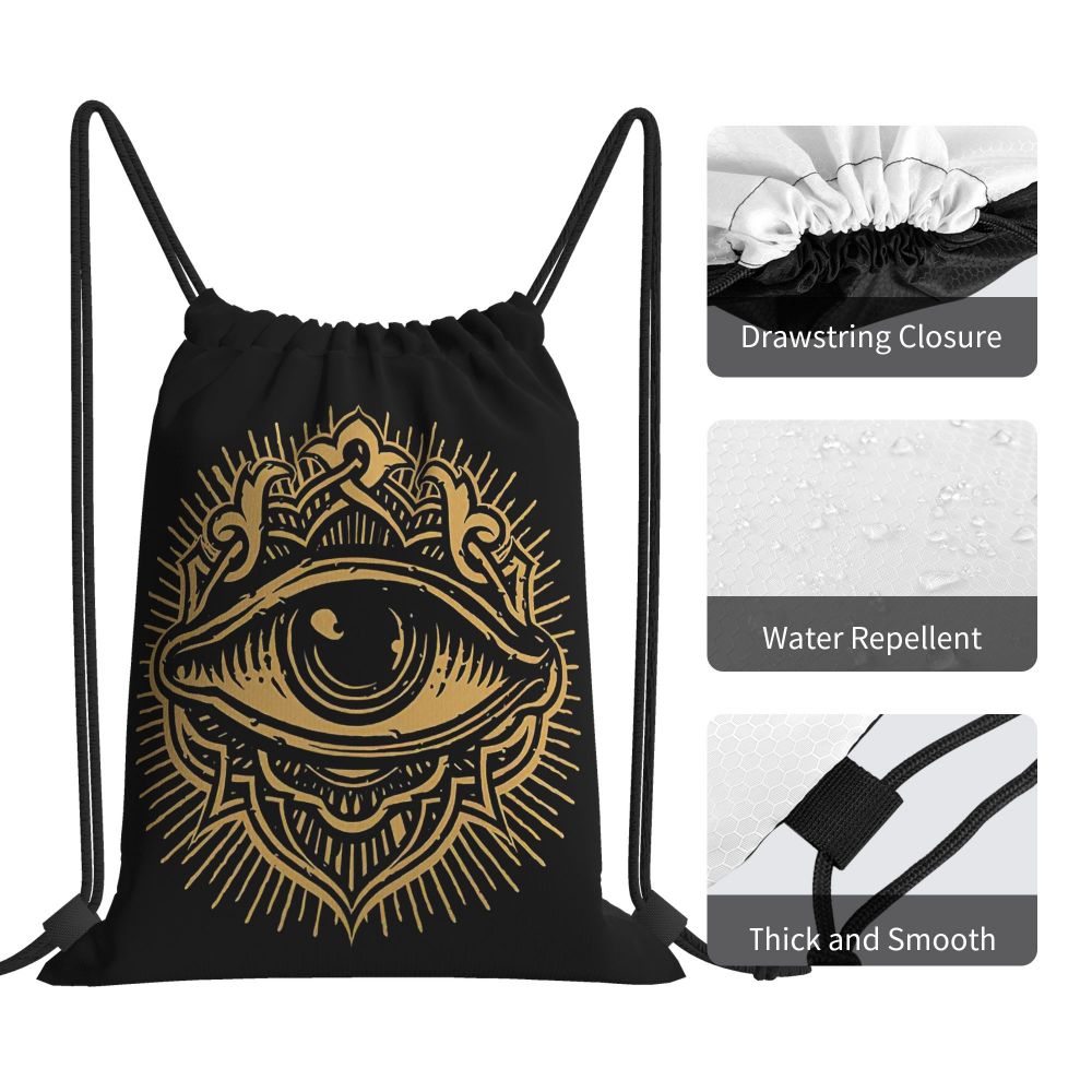 Vikings Raven Odin Valknut Celtic Design Drawstring Bags