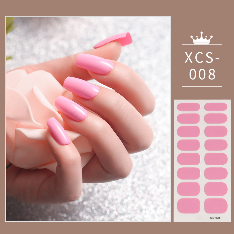 Best of Nail Stickers Solid Color Strips Waterproof Nail Polish Stickers Adhesive Full Wraps Manicure Decor Stickers For Nails Reviews & Tips