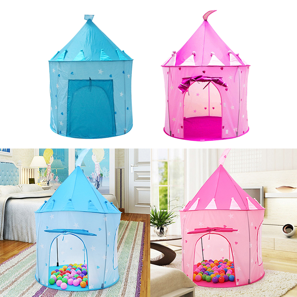 Girls Fairy  Up Play Tent Children Kids Castle Play House Toy Pink/Blue