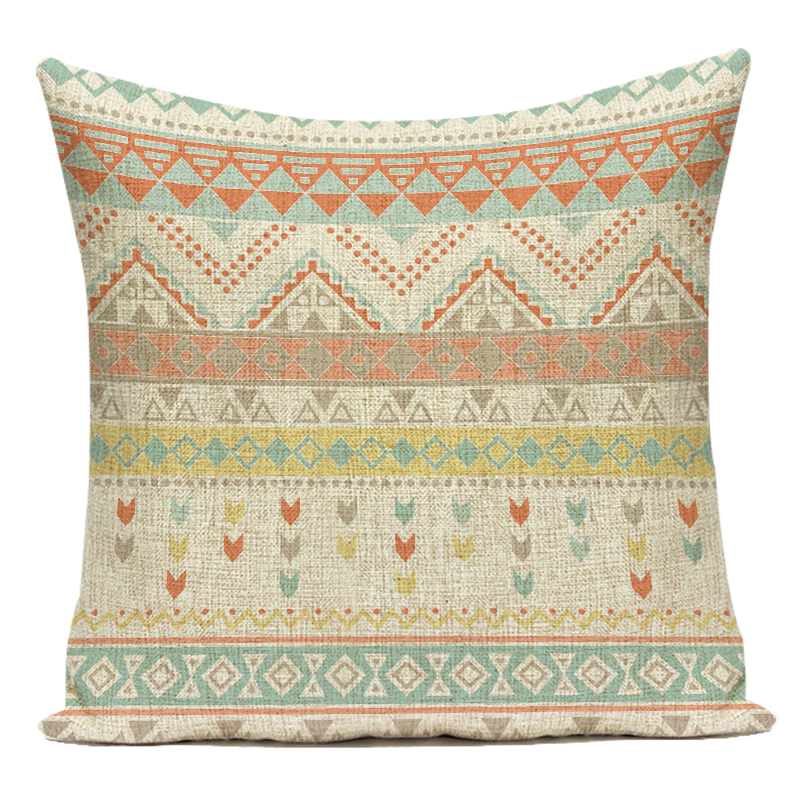 Bohemian Geometry Dekorative Kissen Fall Polyester Sofa Hause Geometrische Kissenbezug für Sofa Hause Wohnzimmer – Detail 14
