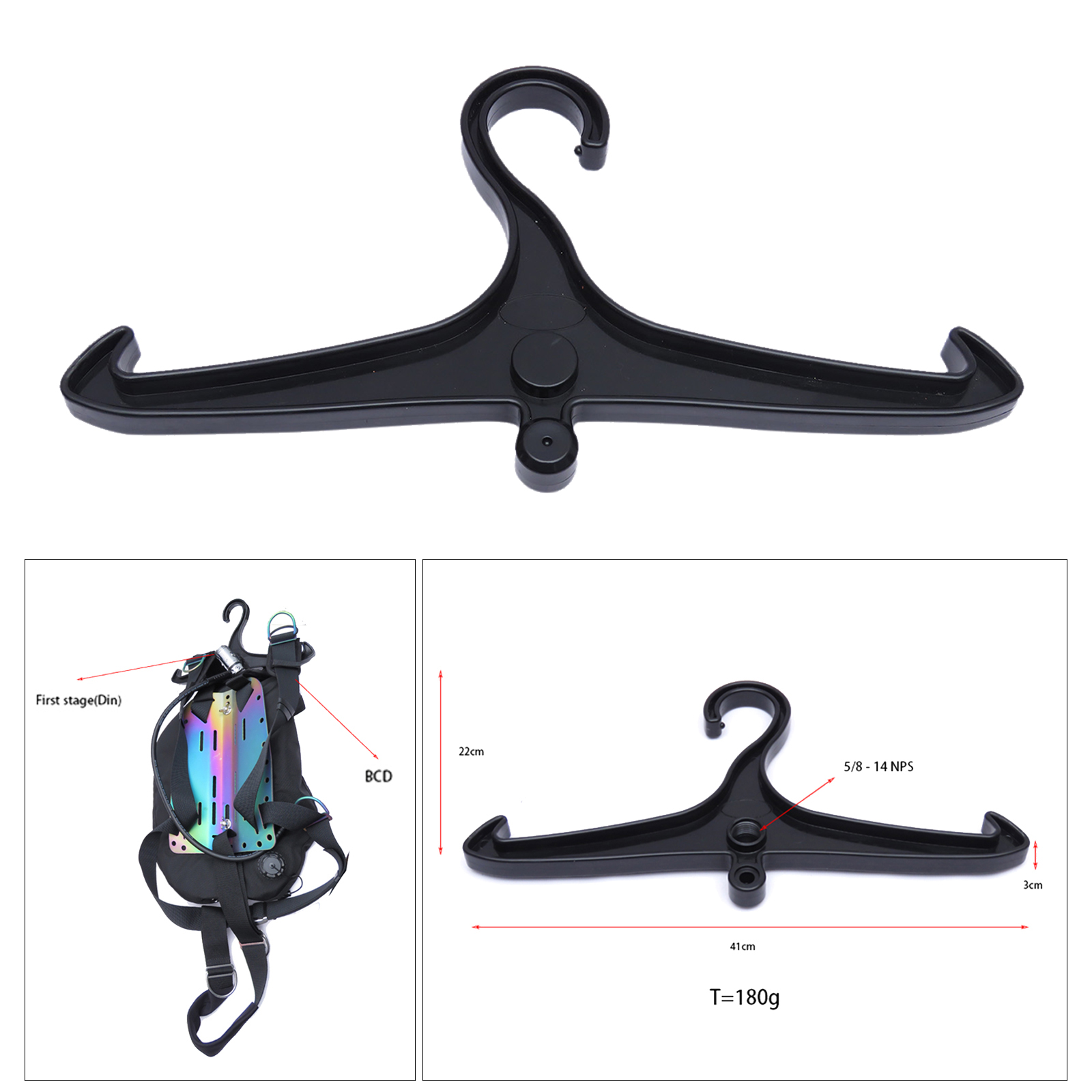 Multi-Purpose BCD Scuba Gear Diving Hanger Snorkeling Suit Hanging Bracket