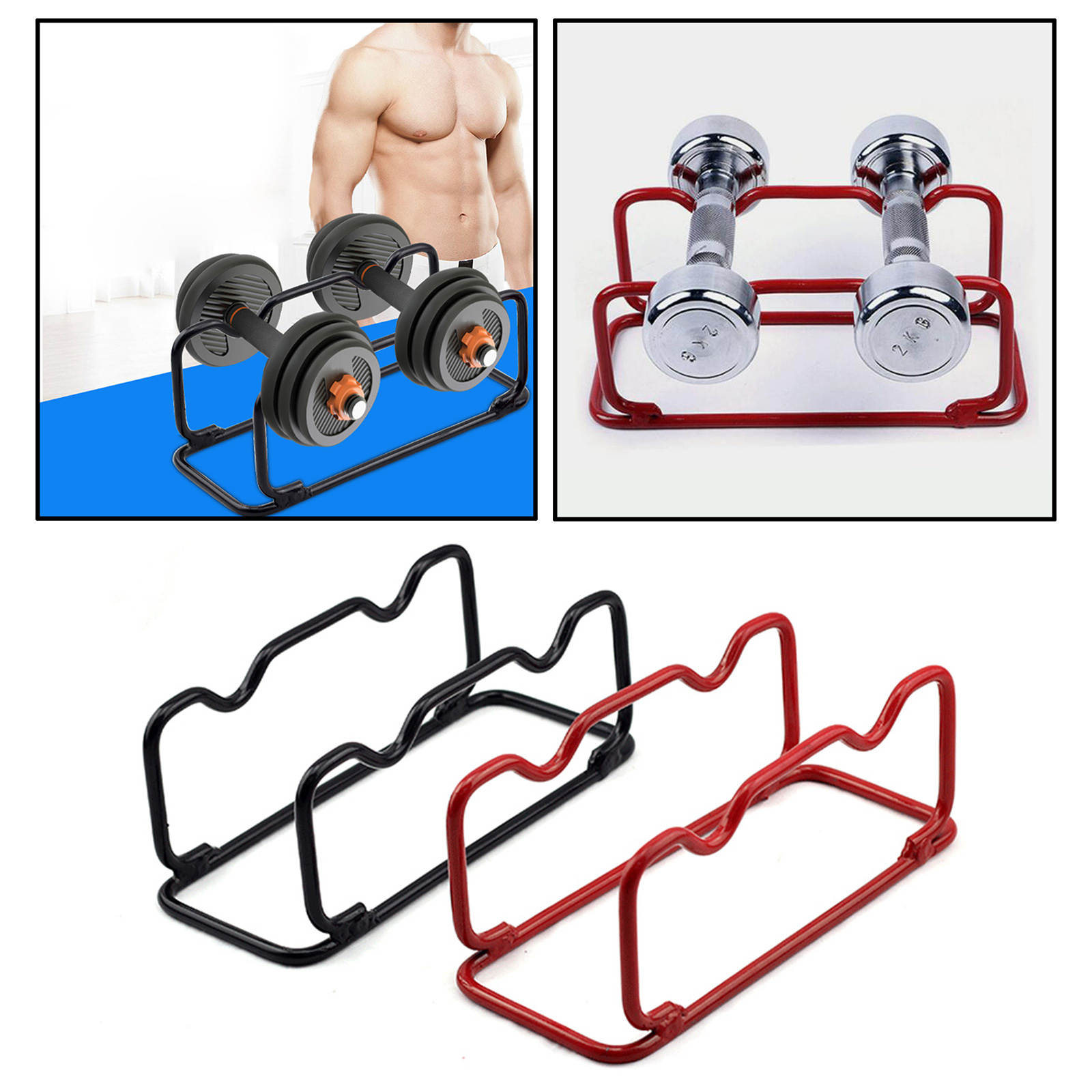 Weight Rack Bracket Capacity Dumbbell Mounted Shoe Vinyl Wire Craft Room 5 Shelf for Fitness Workout Household