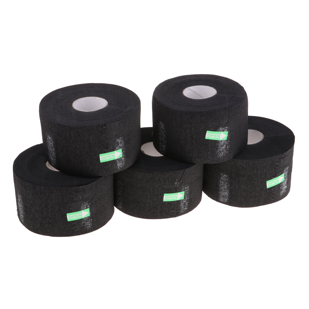 5 Pcs Disposable Elastic Paper Collar Hairdressing Salon Cape Neck