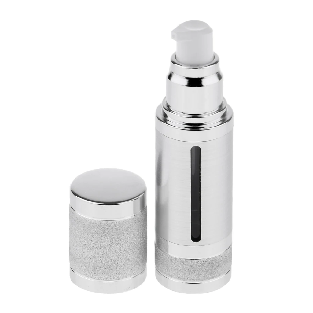 1pcs 30ml Sterile Airless Pump Bottle,  Easy to Carry,  Plastic Empty  Lotion Bottles For Travel, Sliver/Gold For Choice