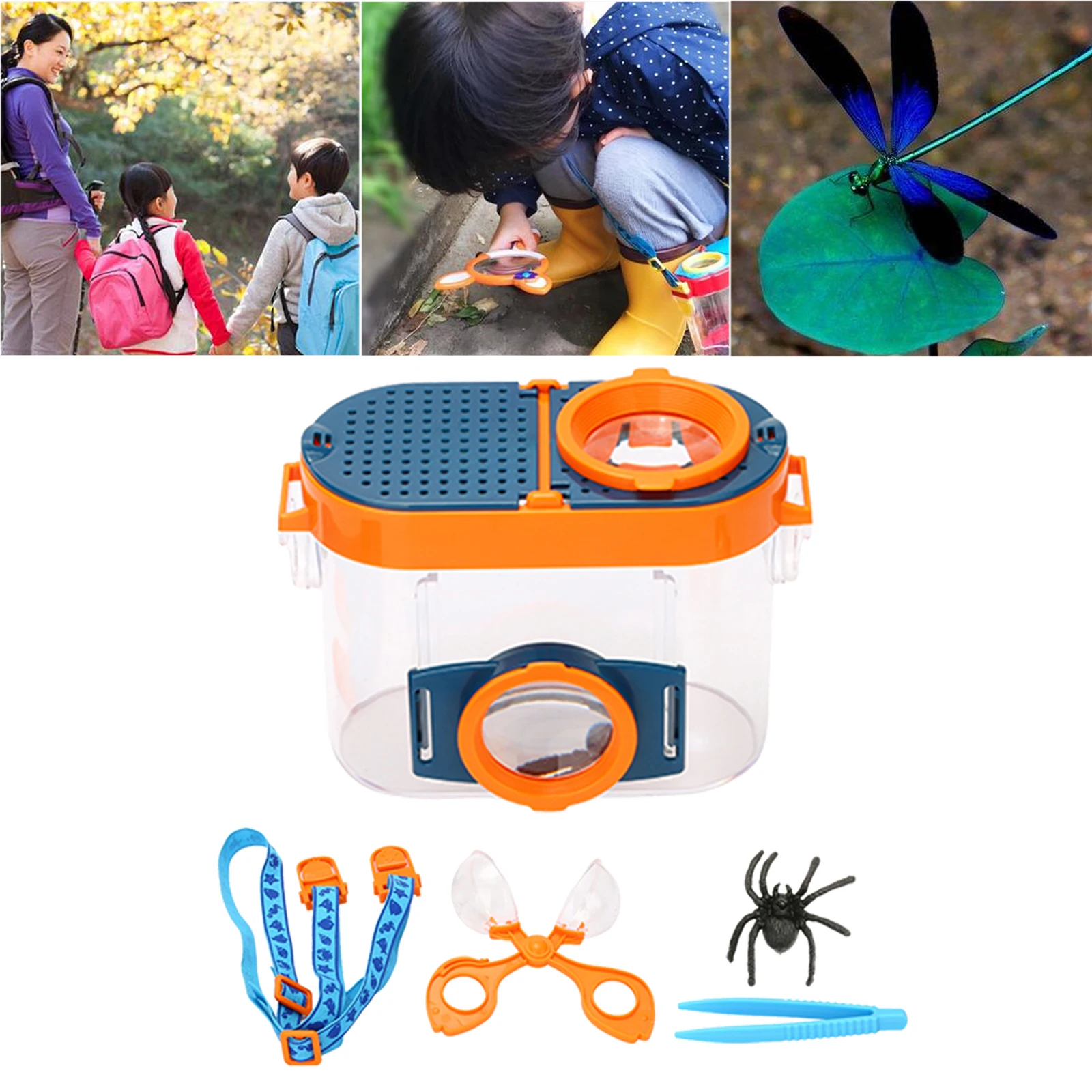 Insect Viewer with Magnify Microscope Backyard Explorer Outdoor Toy Insect Bug Viewer Magnifying Viewers