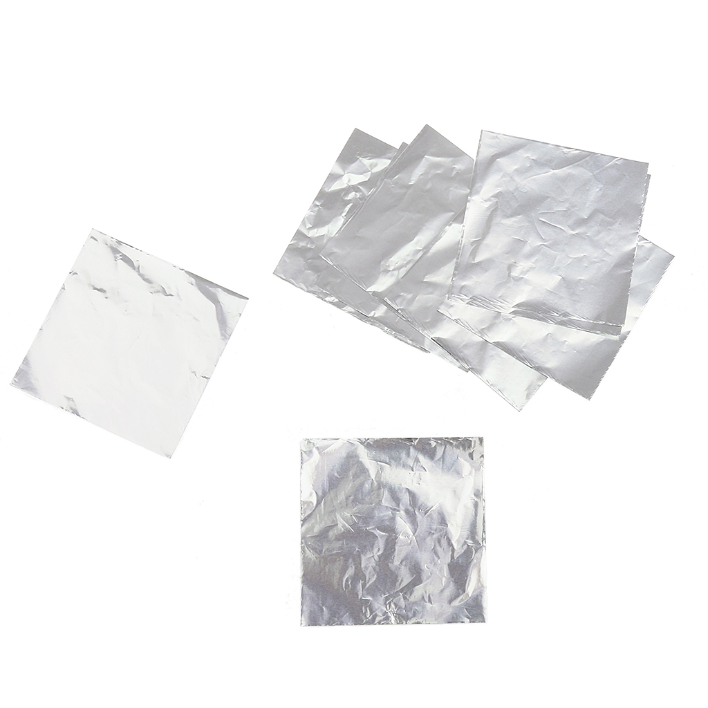 100 Pieces Chocolate Candy Foil Aluminum Foil Wrapper Package 8x8cm