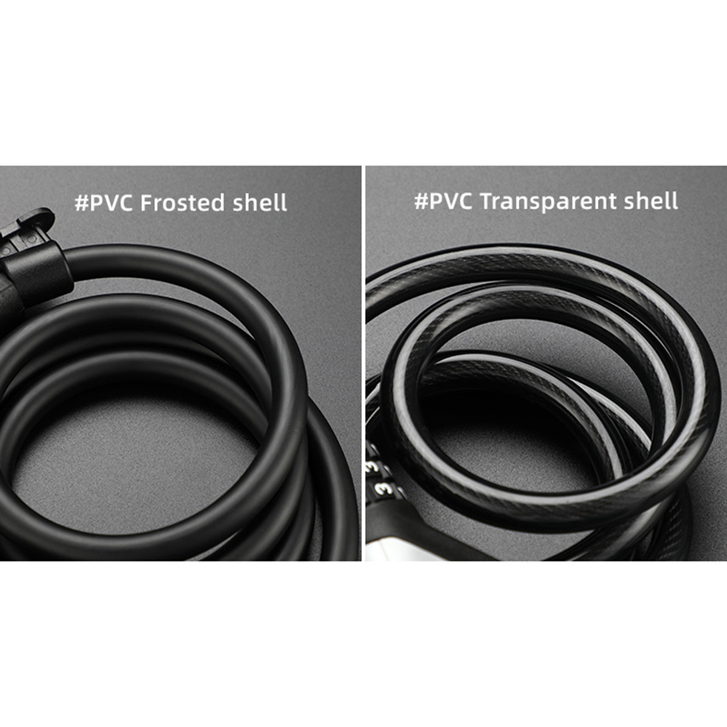 Bicycle Cable Lock Bike Security Anti-Theft Combination MTB Road Accessories 4 Digit Resettable Combination Code Lock