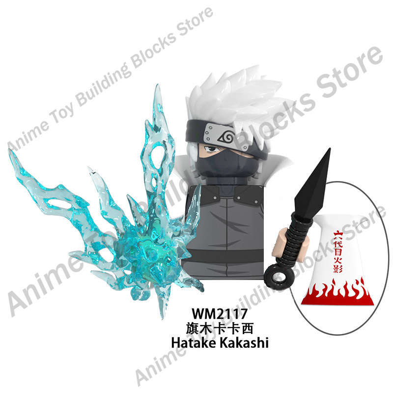WM6109 Naruto building blocks Bricks assembly Kakashi Sasuke Uchiha Madara Anime Mini Action Figures Heads Toys kids Gifts