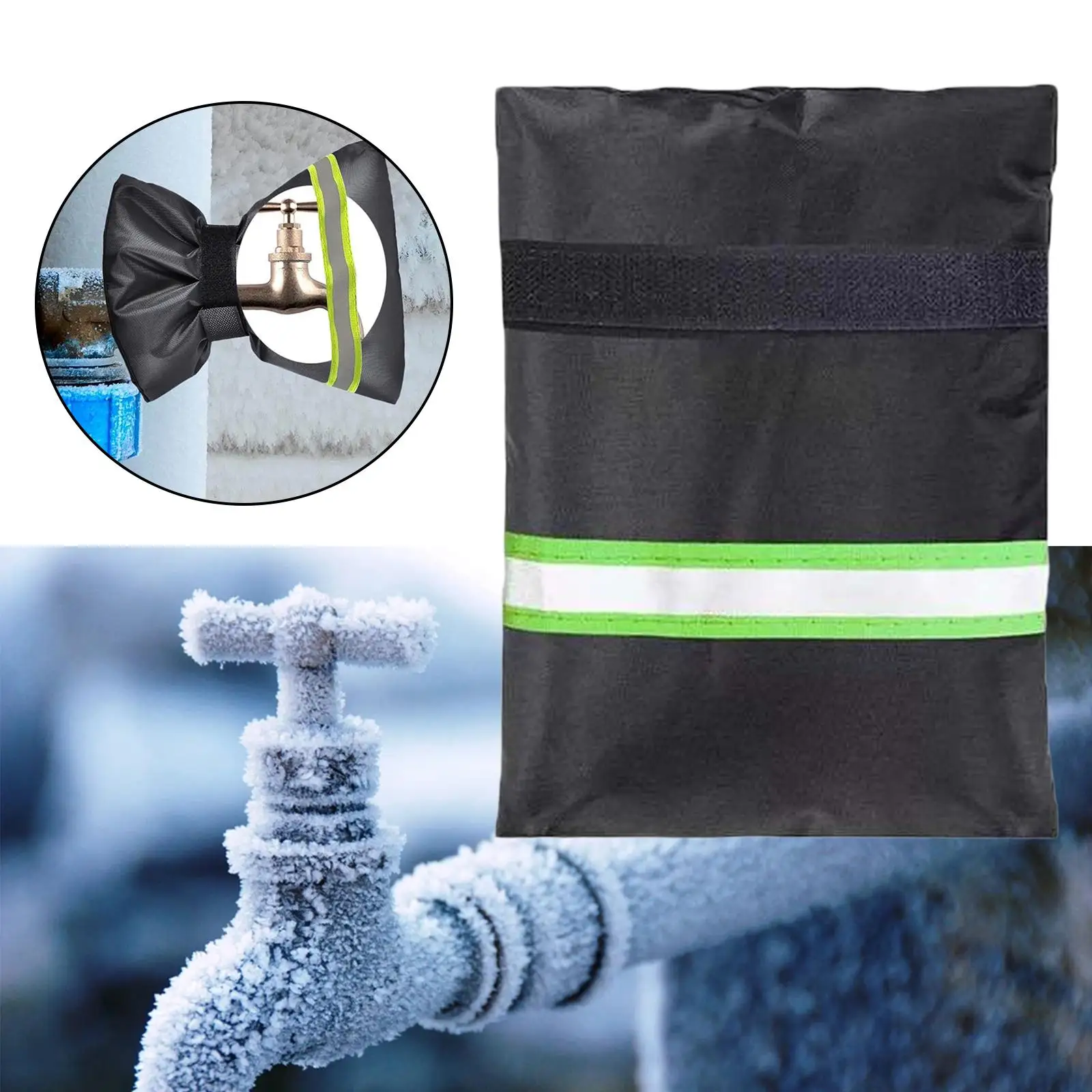 4x Outdoor Faucet Cover with Reflective Strips Waterproof Insulated