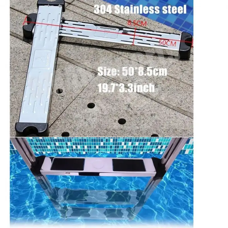 304 Stainless Steel Pool Anti Slip Pedal Underwater Step Replacement Stair for swimming pool