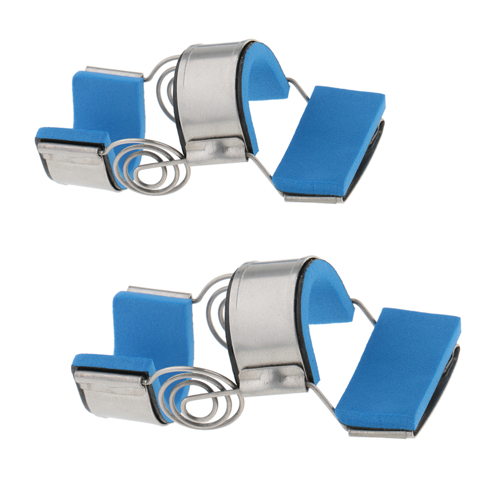 2pcs Padded  Finger Splint Support Brace For Straighten Curved Bent