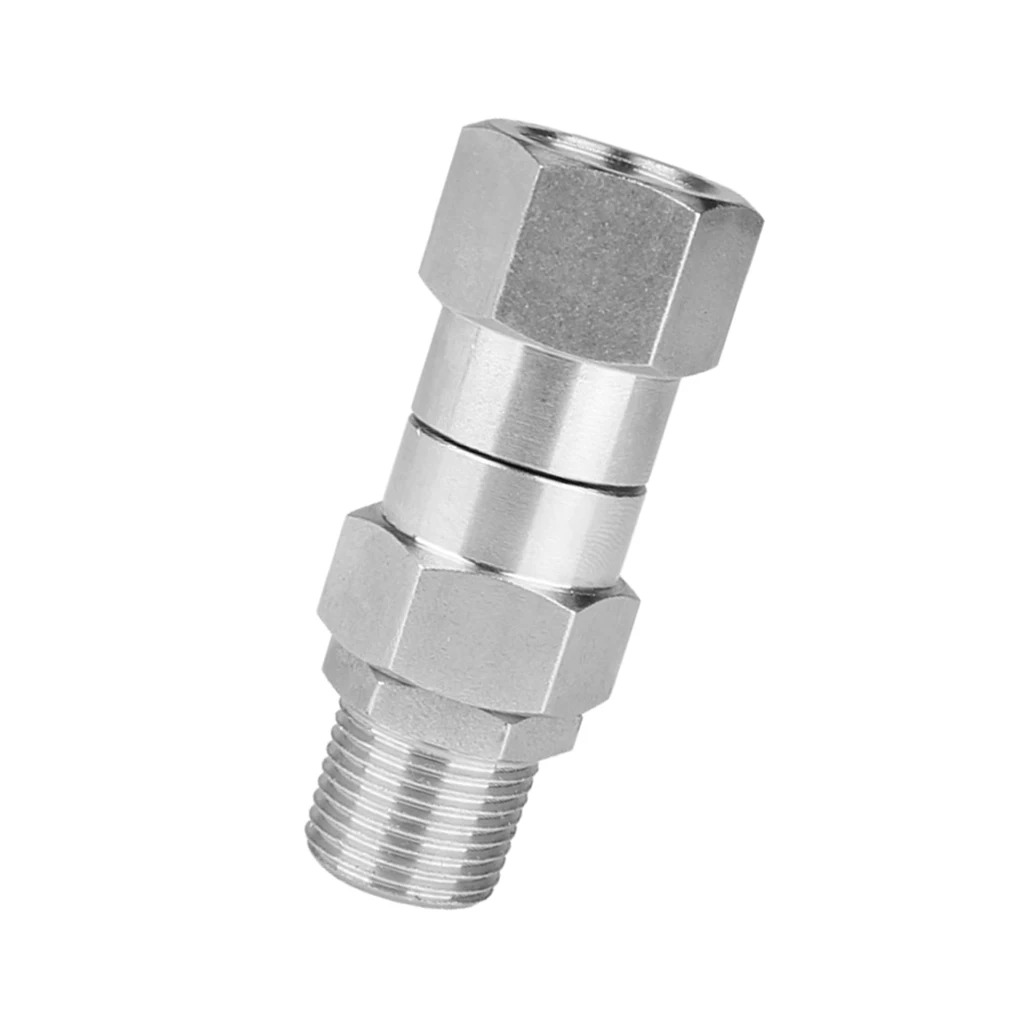1pc High Pressure Washer Swivel Joint 3/8 Inch Pressure Washer Hose Fittings 4500 PSI 360 Degree Rotation Connector Car Washing