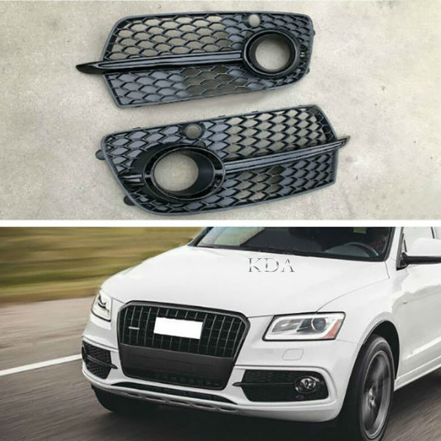 Q5 Rsq5 フォグランプグリルブラック Abs 車フロントグリルグリル 