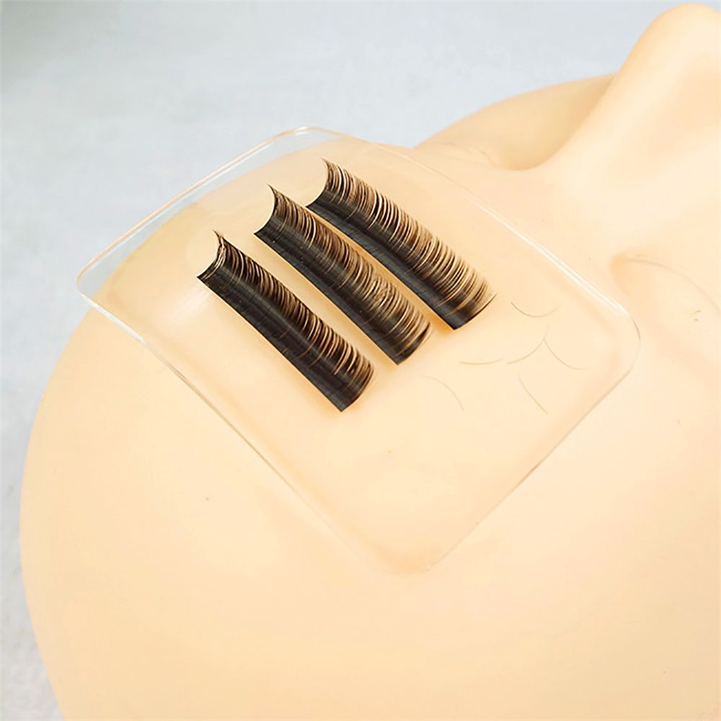 5 Pieces Clear Silicone False Eyelash Pad Holder for Eye Lashes