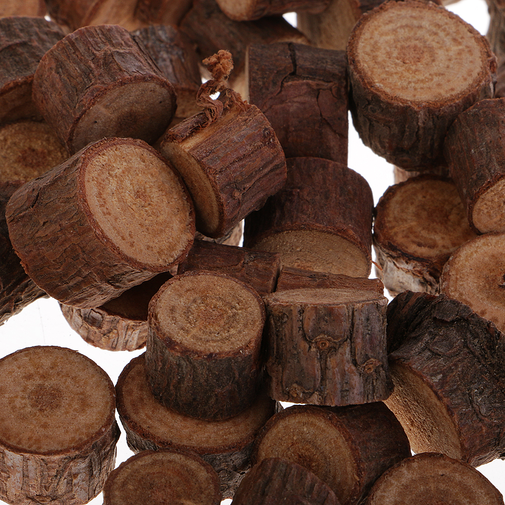 50 Pieces Wood Round Log Slice For Wedding Centerpiece Table Decoration 1-1.5cm
