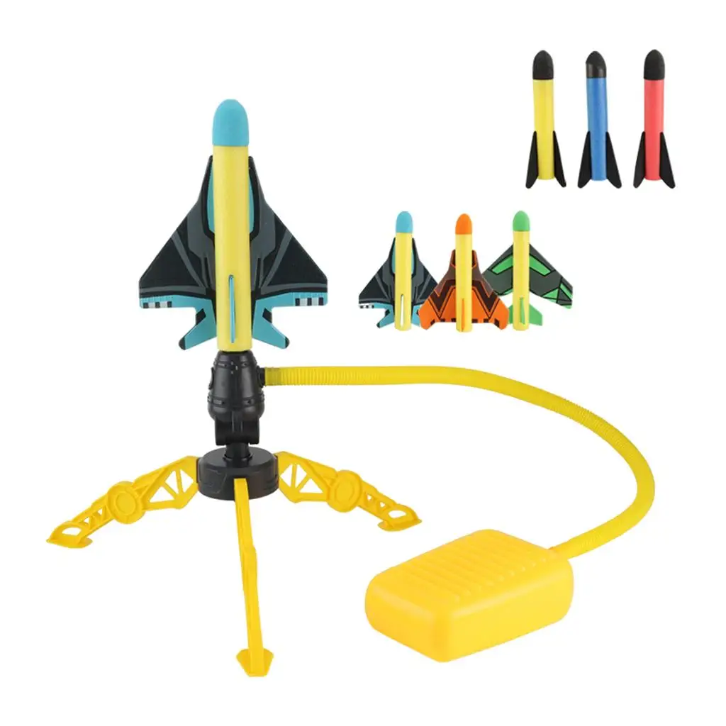 EVA Safety Sports Children`s Toy Set Air Pressed Rocket Launcher Pedal Toy