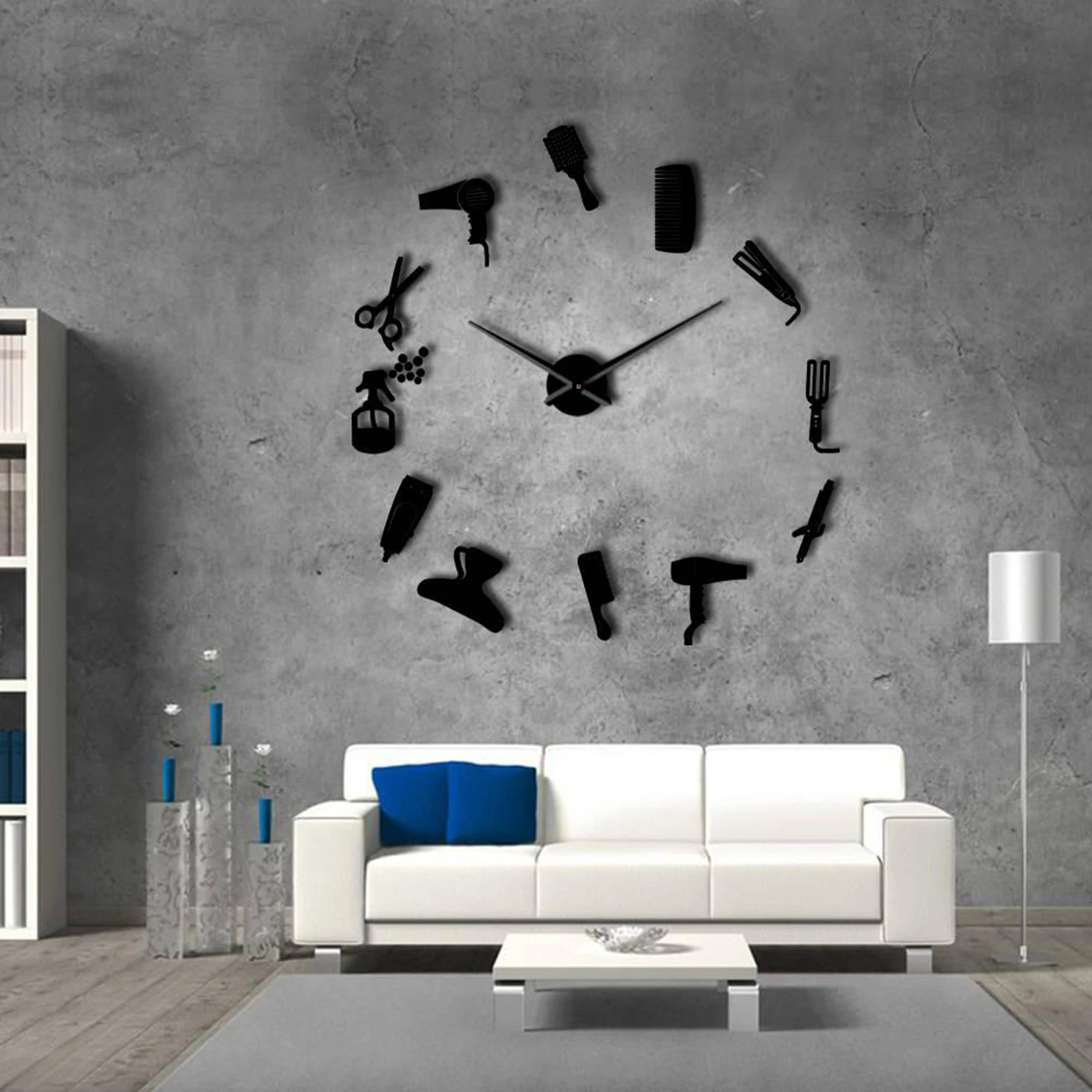 Acrylic Mirror DIY Wall Clock Watch 3D Wall Stickers Large for Living Room Bedroom Office