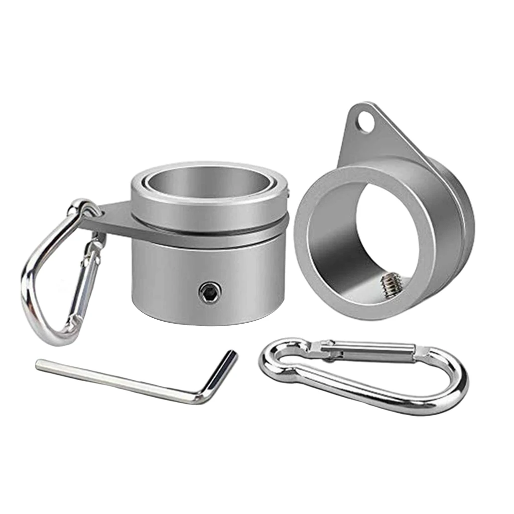 2pcs Flag Pole Rings 360 Degree Rotating Flagpole Flag Mounting Rings Anti Wrap For 1.0 To 1.26 Inch Flag Pole