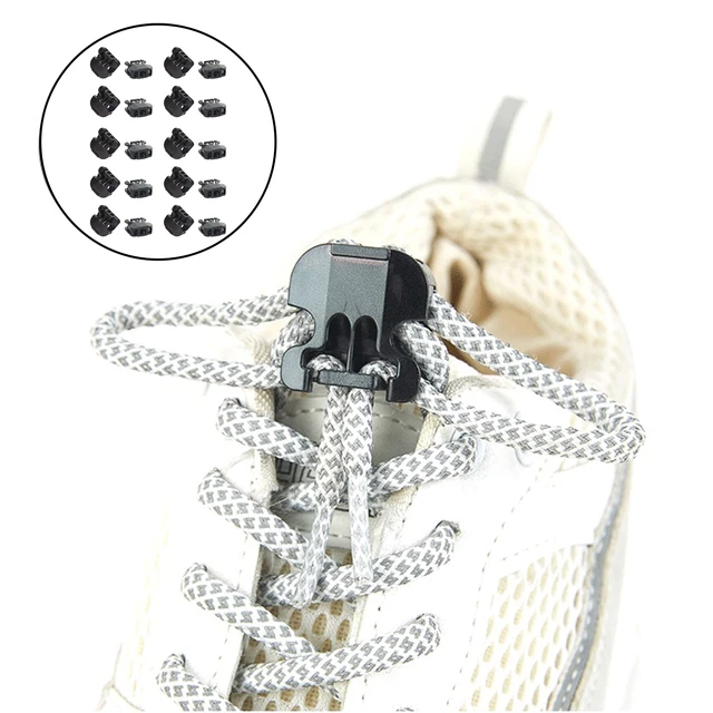 No Tie Shoe Lace Locking Clips Metal Buckle Lock Magnetic - Temu