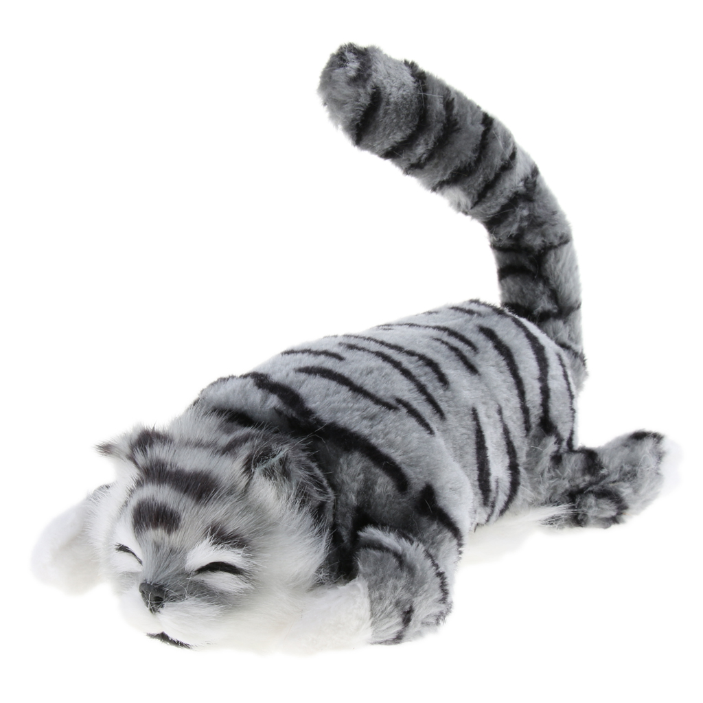 Simulation Rolling Laughing Cat Animal Model Toy Home Table Kids Gifts