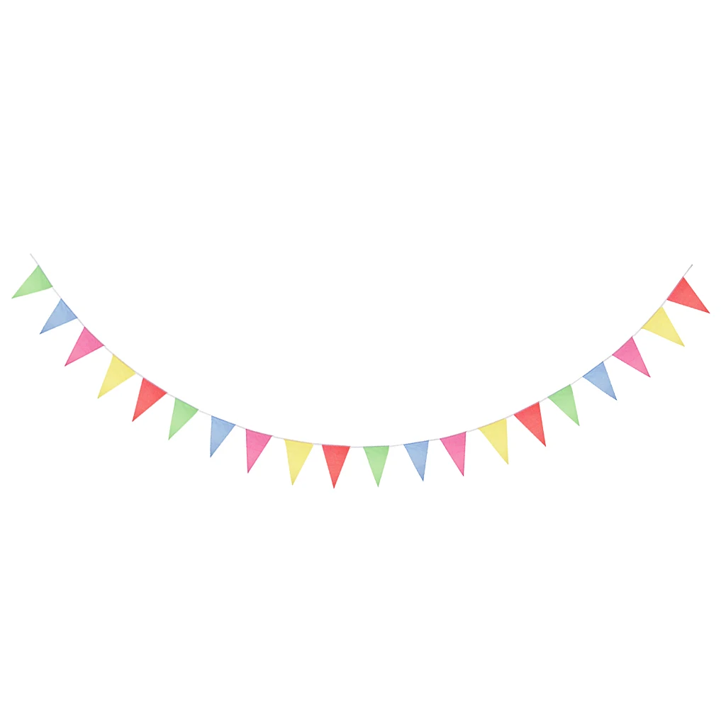 38m Pennant Chain Flag Pennants Decor Party Wedding Event Garland