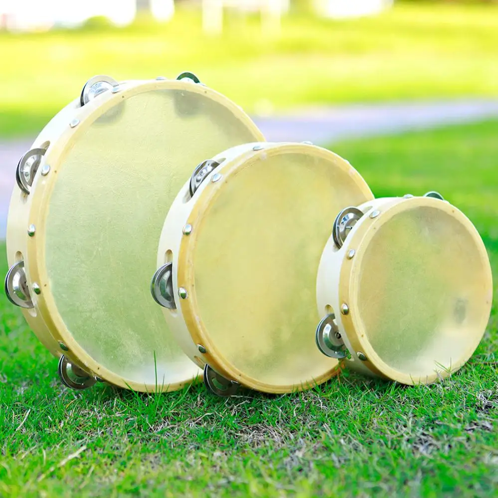 mini instrumentos musicais tambores de tambor tambor redondo crianças percussão