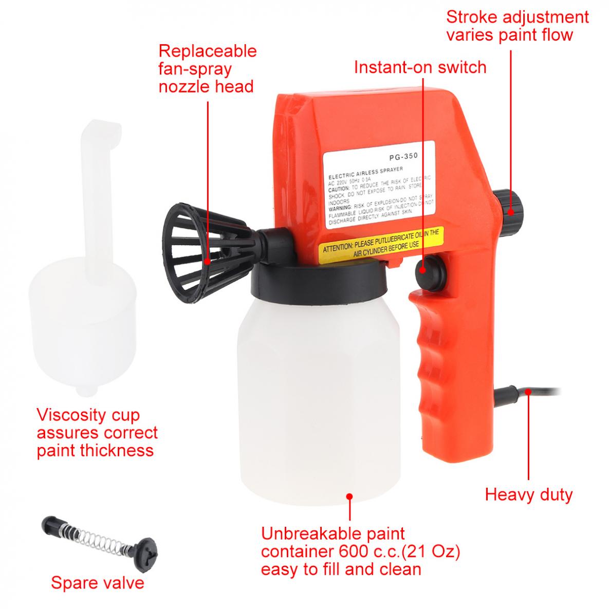 Title 4, 110V / 220V Household DIY Electric Sprayer Pain...