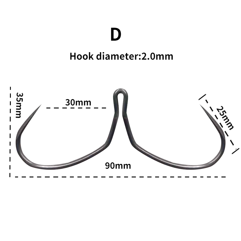Karpfen Angeln Haken Sharp Stahl Duple Haken Anzuelos De Pesca Mar Anker Haken Tiefe Ocean Fishing Tackle Peche En Mer häkeln – Detail 5